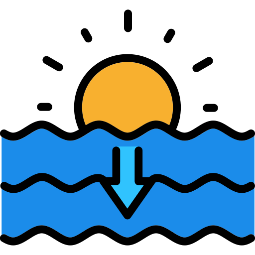 puesta de sol icono gratis