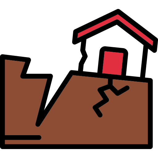 Earthquake Generic Outline Color icon