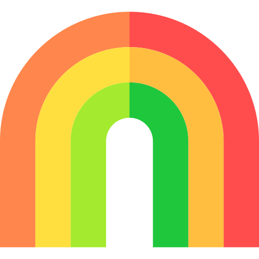 arco iris icono gratis