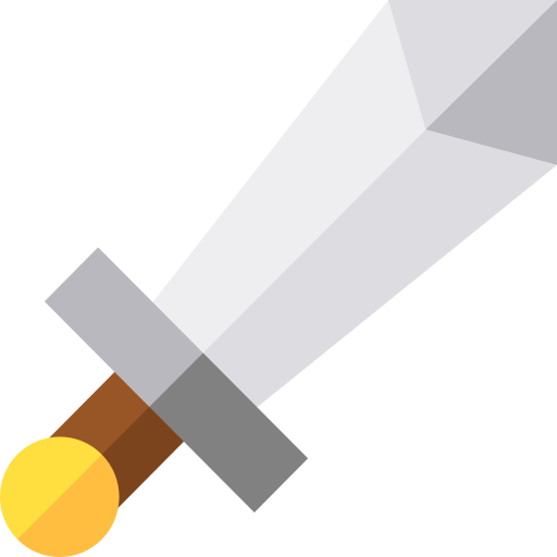 Sword Basic Straight Flat icon