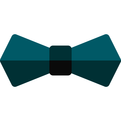 Bow tie Basic Rounded Flat icon