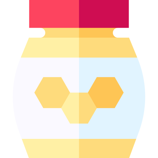 Honey jar Basic Straight Flat icon