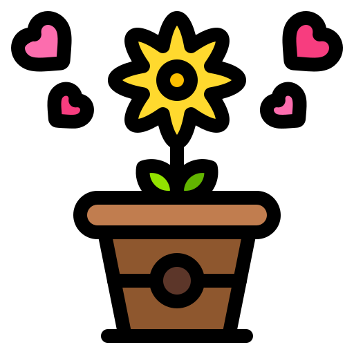 Flower Pot Generic Outline Color icon