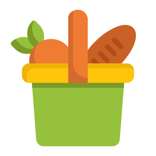 cesta de picnic icono gratis