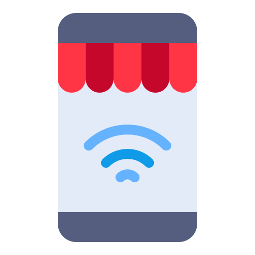 tienda móvil icono gratis