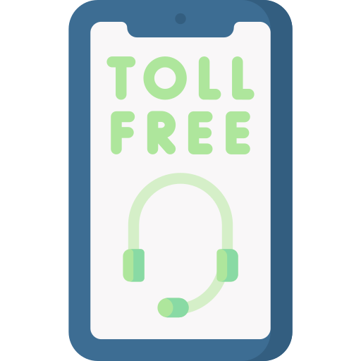 Toll free free icon Toll free free icon