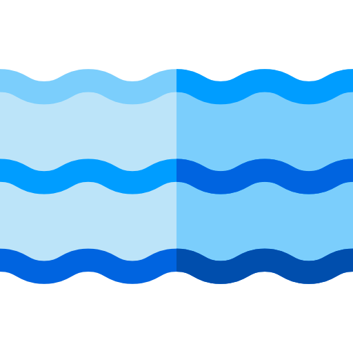 Waves Basic Straight Flat Icon