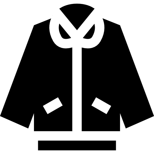 Jacket Basic Straight Filled icon