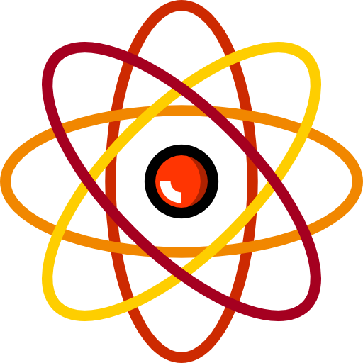 Atom Detailed Straight Lineal color icon