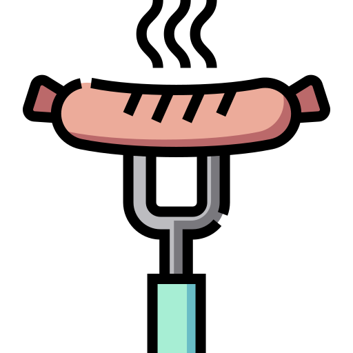 Sausage Detailed Straight Lineal Color Icon