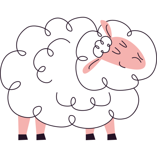 Sheep free sticker