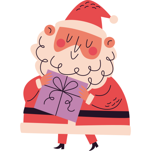 Santa claus free sticker