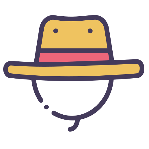 Sun hat Generic Outline Color icon