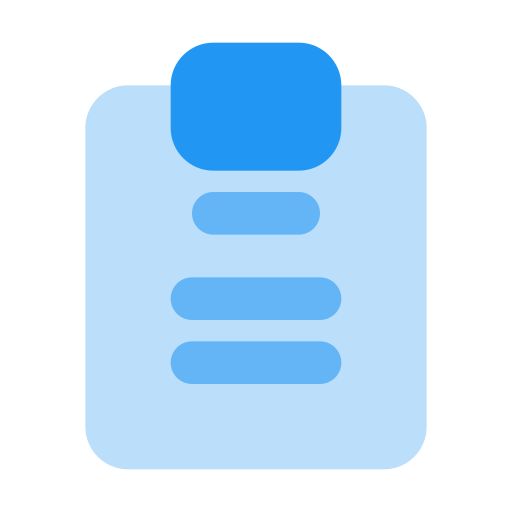 Clipboard Generic Blue Icon