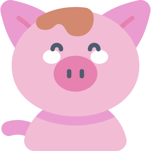 Pig Kawaii Flat icon