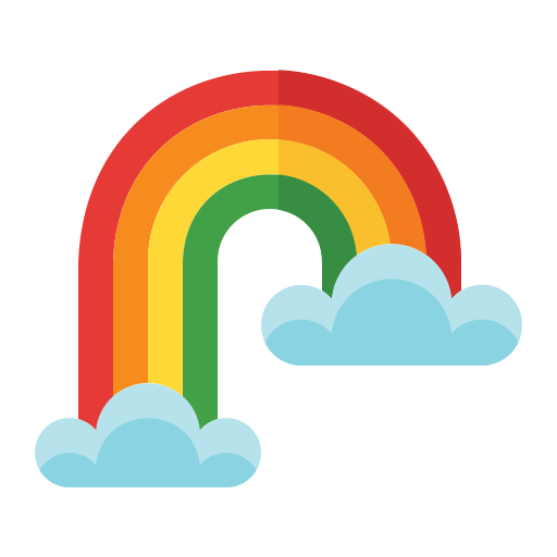 arco iris icono gratis