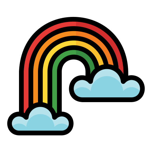 arco iris icono gratis