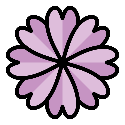 Flower Generic Outline Color icon