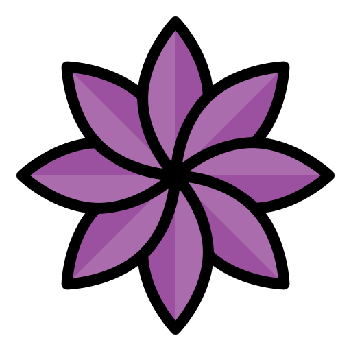 Flower Generic Outline Color icon