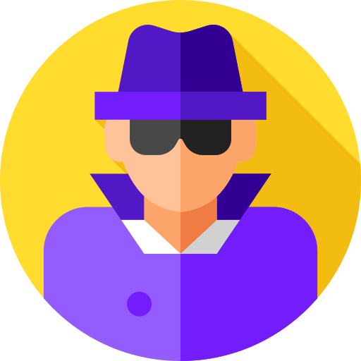 Detective Flat Circular Flat icon