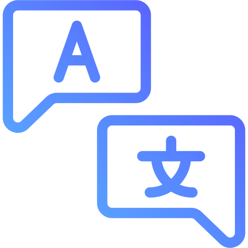 Language Generic Gradient icon