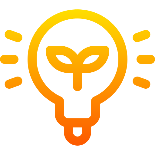 Lightbulb Basic Gradient Lineal color icon