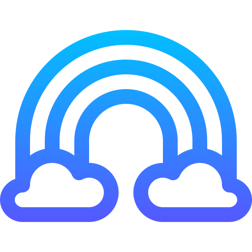 arc en ciel Icône gratuit