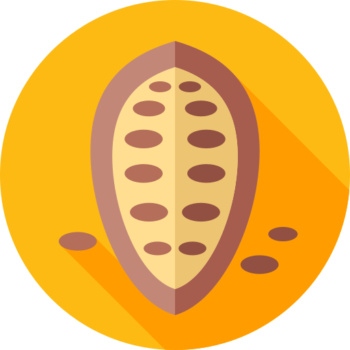 grano de cacao icono gratis