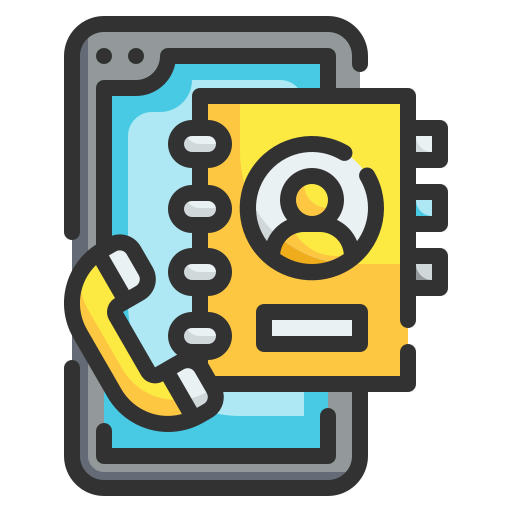 libro de contactos icono gratis