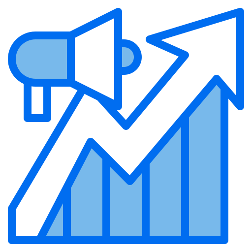 gráfico de crecimiento icono gratis