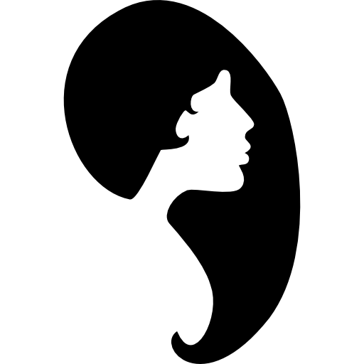 Forma De Cabelo Feminino E Silhueta Do Rosto ícones De Pessoas Grátis 