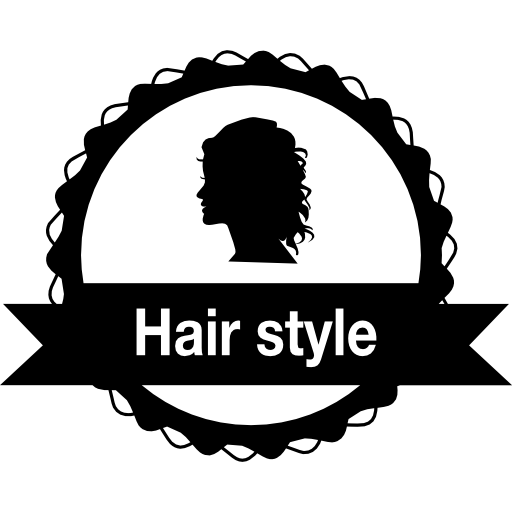 insignia de peinado para peluquería femenina icono gratis