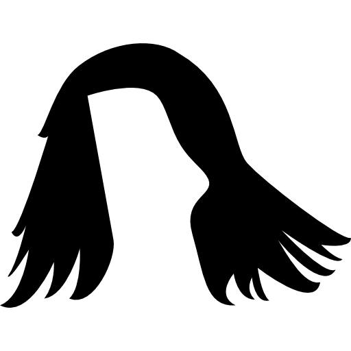 forma del cabello humano icono gratis