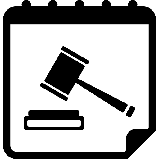 달력의 법적 회의 날짜 무료 아이콘