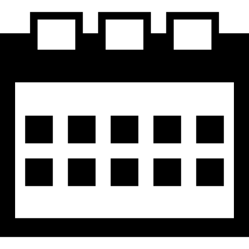 Calendar of squares icon