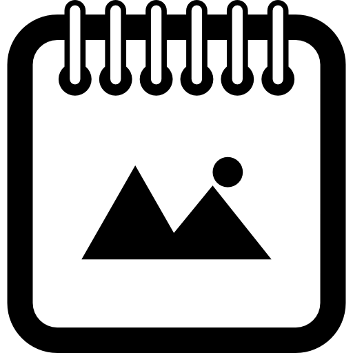 símbolo de interfaz de página de calendario de recordatorio de día de montañas icono gratis