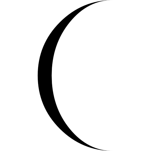 Moon shape icon