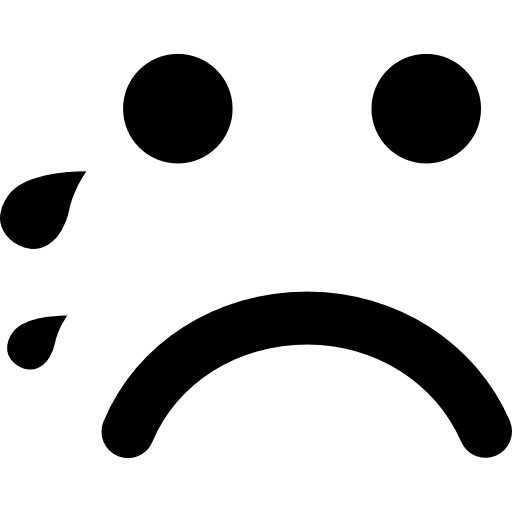 Rosto quadrado do emoticon em repouso - ícones de interface grátis