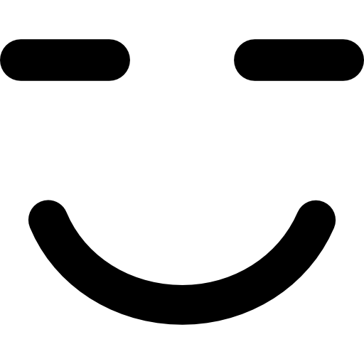 Design PNG E SVG De Rosto De Emoticon De Sorriso Simples Para