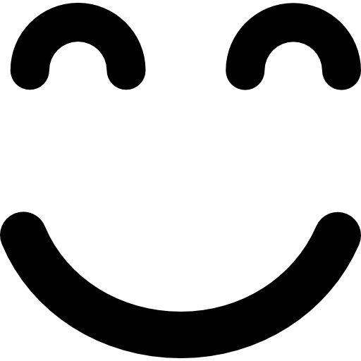 Design PNG E SVG De Rosto De Emoticon De Sorriso Simples Para