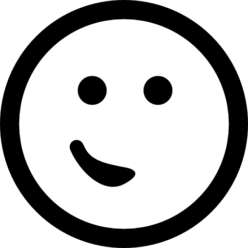 Design PNG E SVG De Rosto De Emoticon De Sorriso Simples Para