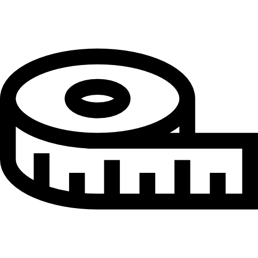Sewing tape measure icon Royalty Free Vector Image