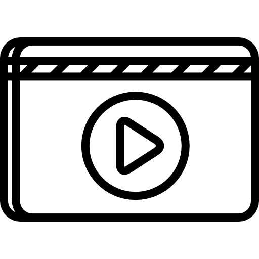 reproductor de video icono gratis