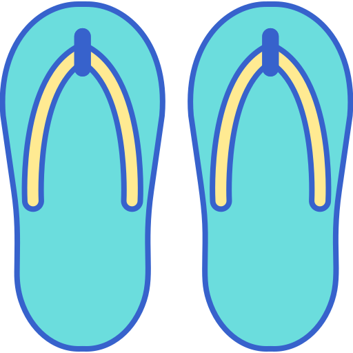 Flip flops Flaticons Lineal Color icon