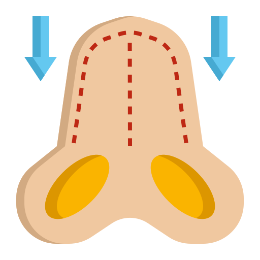 aumento de nariz icono gratis
