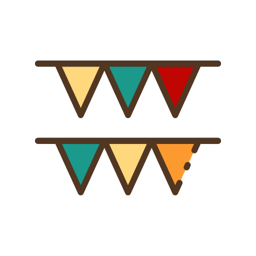 Bunting free icon Bunting free icon