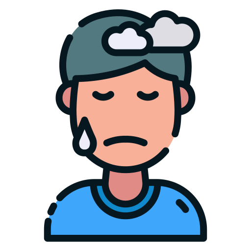 Depressed Good Ware Lineal Color icon