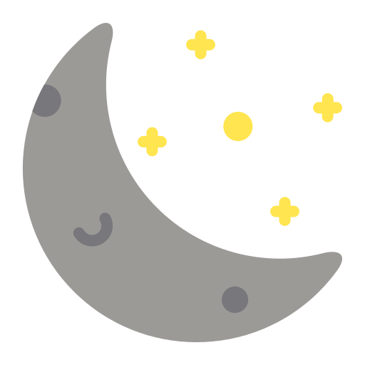 Half moon free icon