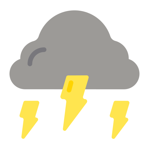 Thunderstorm Generic Flat icon