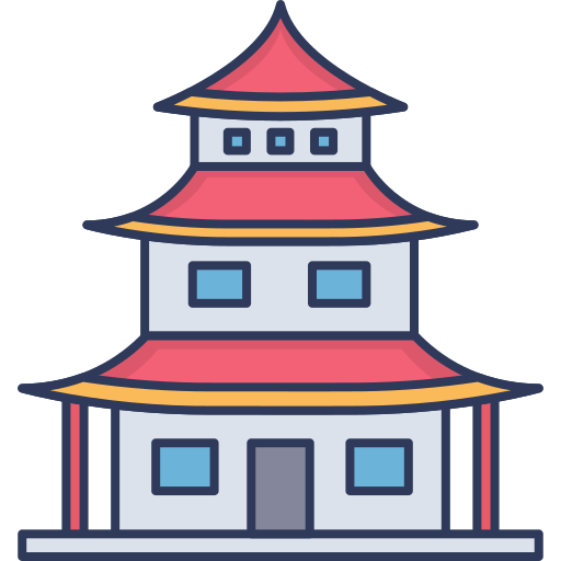 Pagoda Dinosoft Lineal Color icon